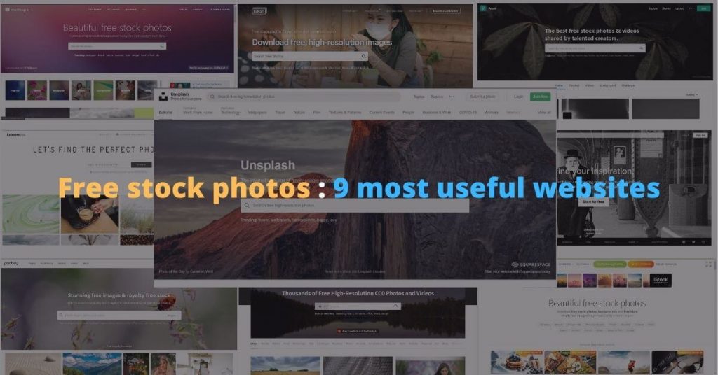 9 most useful free stock photos download site.