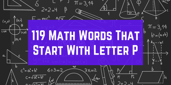 Math Words That Start With The Letter P