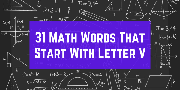 Math Words That Start With The Letter V