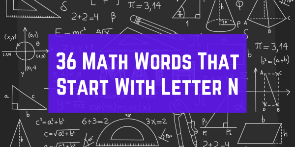 Math Words That Start With The Letter N