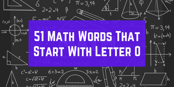 Math Words That Start With The Letter O