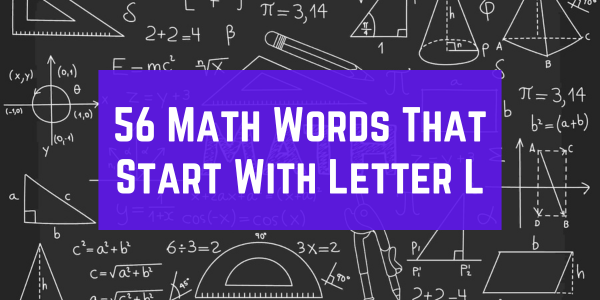 Math Words That Start With The Letter L