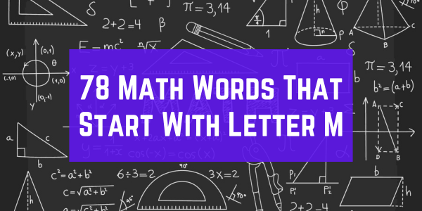 Math Words That Start With The Letter M