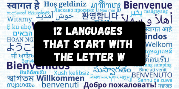 Languages That Start With The Letter W