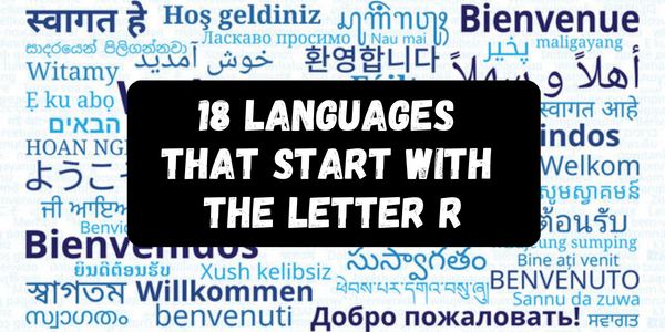 Languages That Start With The Letter R